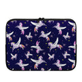 Night Winged Unicorn Pattern Print Laptop Sleeve