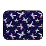 Night Winged Unicorn Pattern Print Laptop Sleeve