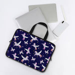 Night Winged Unicorn Pattern Print Laptop Sleeve With Handle