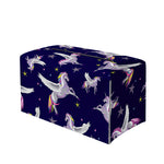 Night Winged Unicorn Pattern Print Leather Tissue Box Cover
