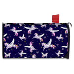 Night Winged Unicorn Pattern Print Mailbox Cover