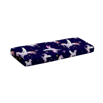 Night Winged Unicorn Pattern Print Piano Keyboard Cover