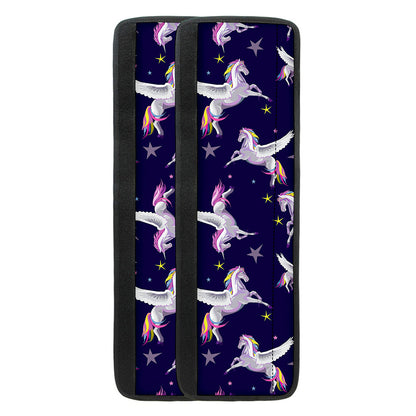 Night Winged Unicorn Pattern Print Refrigerator Handle Covers