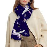 Night Winged Unicorn Pattern Print Scarf
