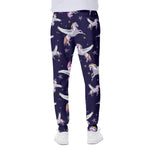 Night Winged Unicorn Pattern Print Scuba Joggers