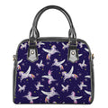 Night Winged Unicorn Pattern Print Shoulder Handbag
