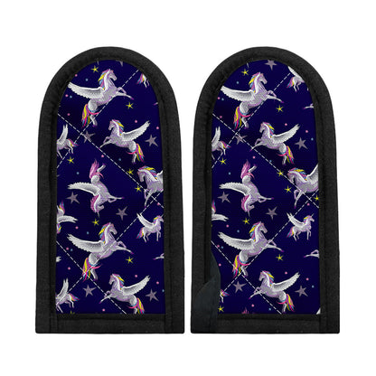 Night Winged Unicorn Pattern Print Skillet Handle Cover