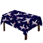 Night Winged Unicorn Pattern Print Tablecloth