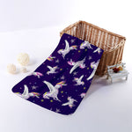 Night Winged Unicorn Pattern Print Towel