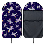Night Winged Unicorn Pattern Print Waterproof Car Seat Cover