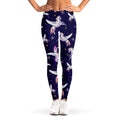Night Winged Unicorn Pattern Print Women's Leggings