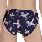 Night Winged Unicorn Pattern Print Women's Panties