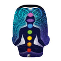 Nine Chakras Aura Print Baby Seat Cover