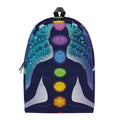 Nine Chakras Aura Print School Backpack