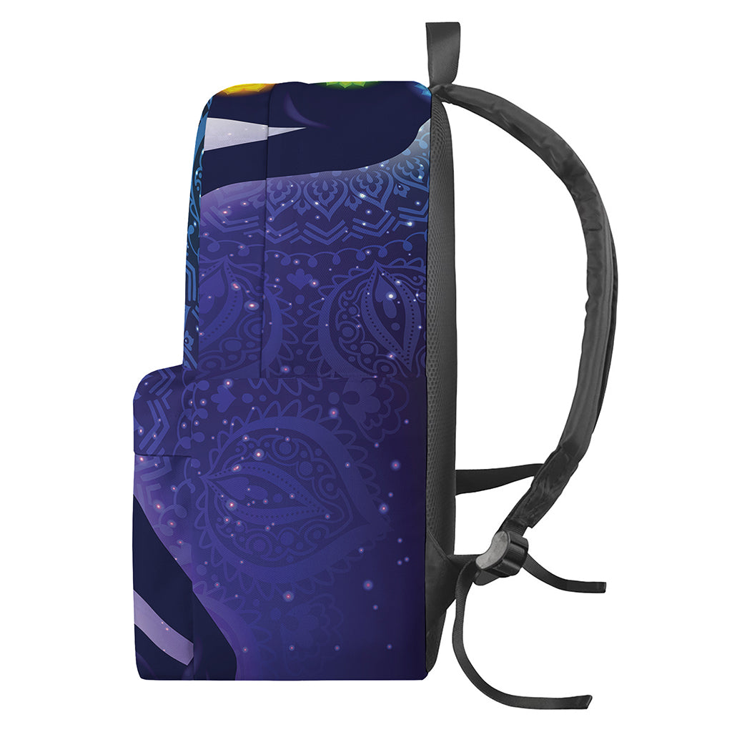 Nine Chakras Aura Print Backpack