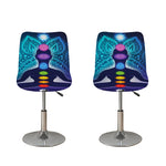 Nine Chakras Aura Print Bar Stool Covers