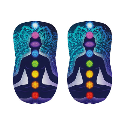 Nine Chakras Aura Print Bar Stool Covers