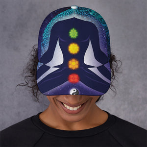 Nine Chakras Aura Print Baseball Cap