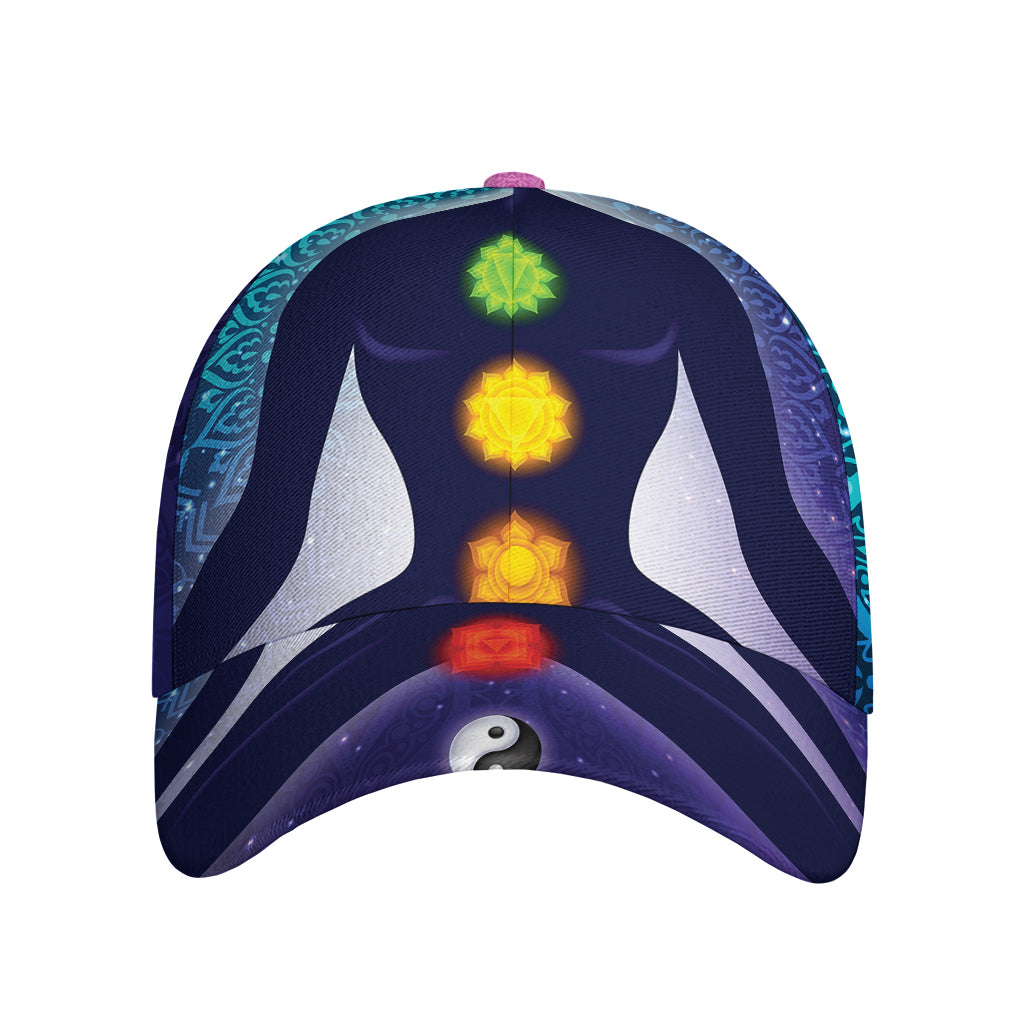 Nine Chakras Aura Print Baseball Cap