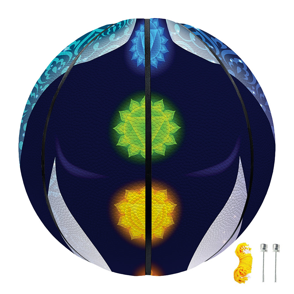 Nine Chakras Aura Print Basketball