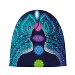 Nine Chakras Aura Print Beanie