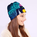 Nine Chakras Aura Print Beanie