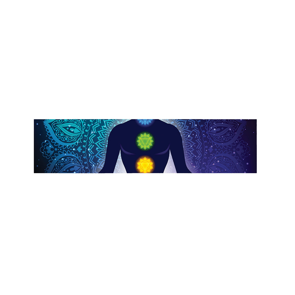Nine Chakras Aura Print Bed Runner