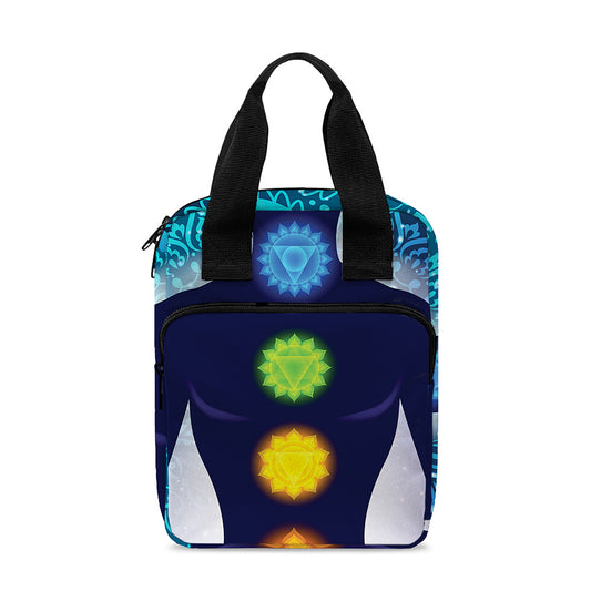 Nine Chakras Aura Print Bible Tote Bag