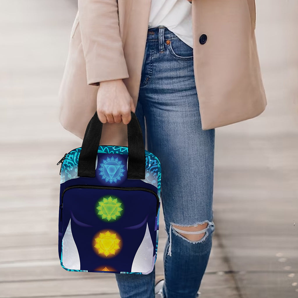 Nine Chakras Aura Print Bible Tote Bag