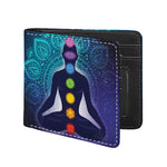 Nine Chakras Aura Print Bifold Wallet