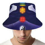 Nine Chakras Aura Print Bucket Hat