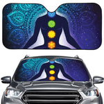 Nine Chakras Aura Print Car Windshield Sun Shade