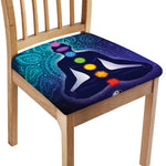 Nine Chakras Aura Print Chair Cushion Cover