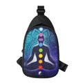 Nine Chakras Aura Print Sling Bag