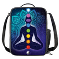 Nine Chakras Aura Print Crossbody Lunch Bag