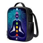 Nine Chakras Aura Print Crossbody Lunch Bag
