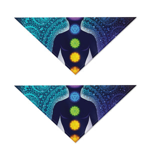 Nine Chakras Aura Print Dog Bandana