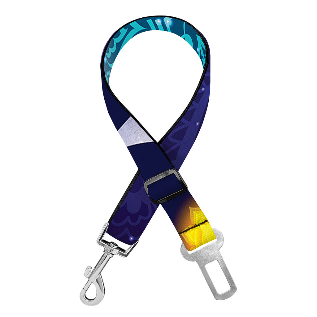 Nine Chakras Aura Print Dog Seat Belt
