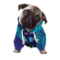 Nine Chakras Aura Print Dog Zip Up Hoodie