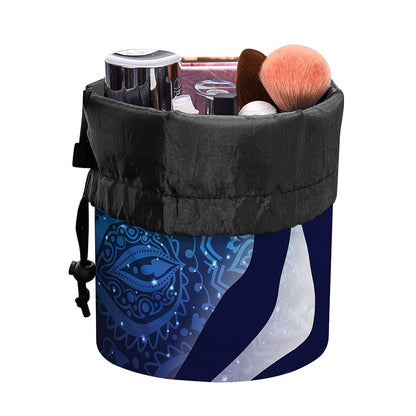 Nine Chakras Aura Print Drawstring Makeup Bag