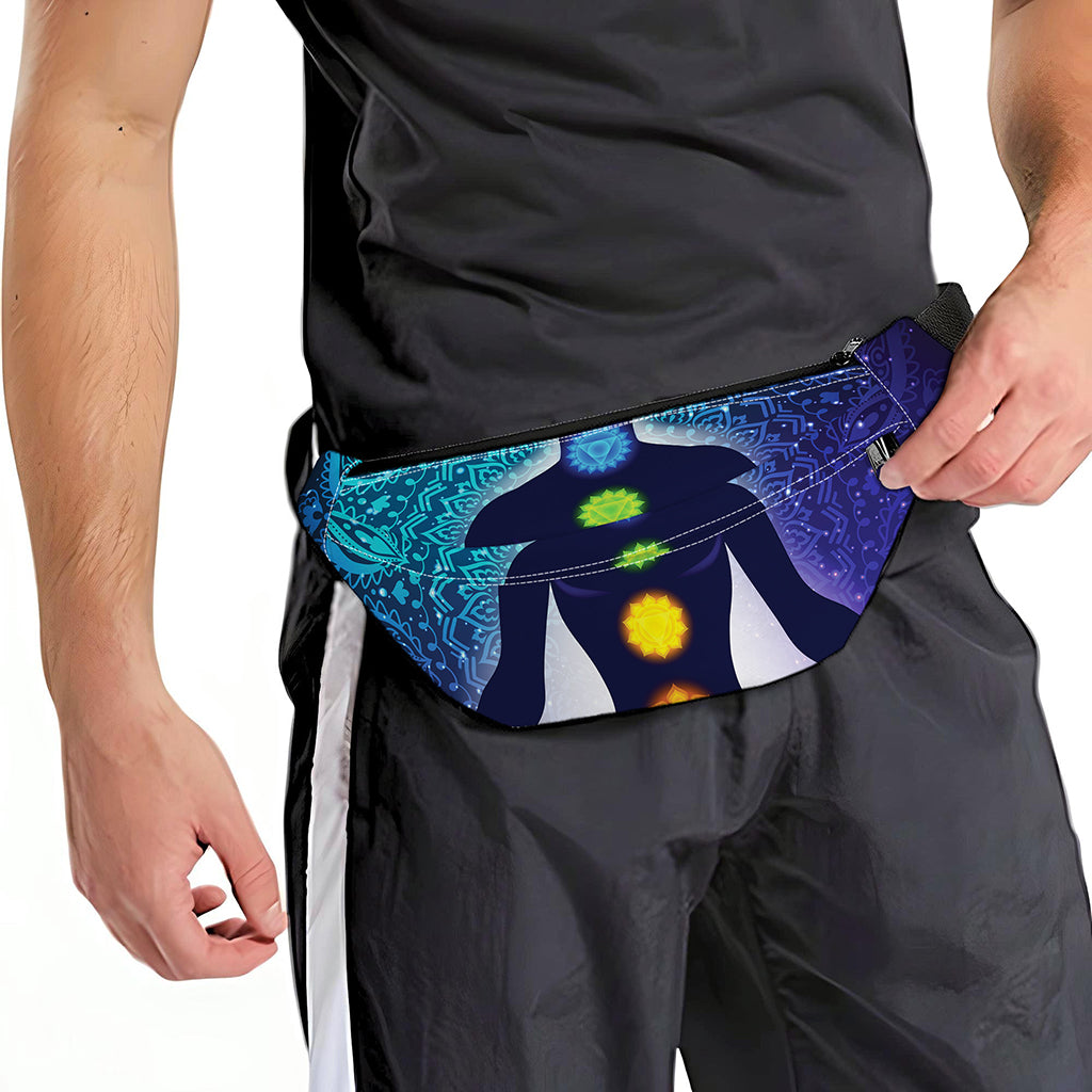 Nine Chakras Aura Print Fanny Pack