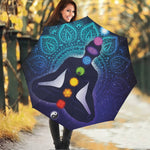 Nine Chakras Aura Print Foldable Umbrella