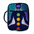 Nine Chakras Aura Print Front Pocket Bible Bag