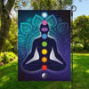 Nine Chakras Aura Print Garden Flag