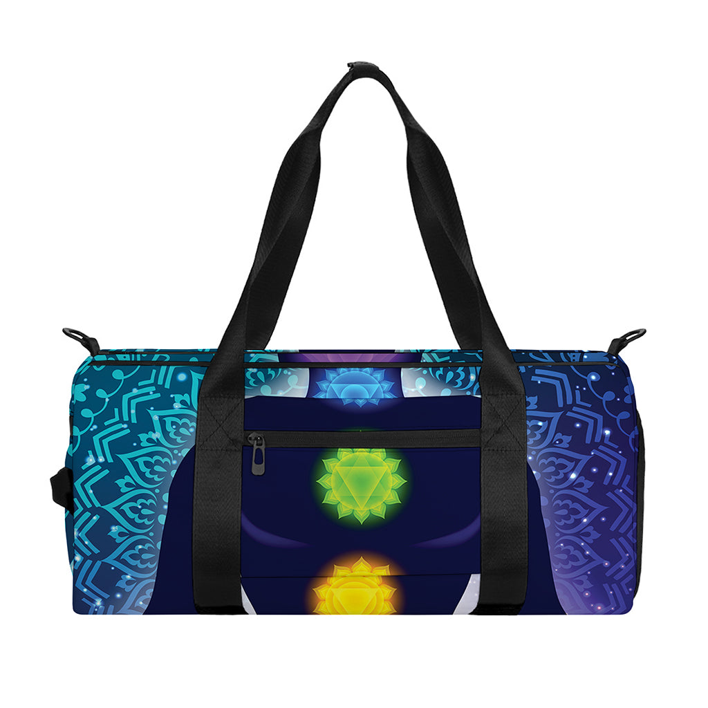 Nine Chakras Aura Print Gym Bag