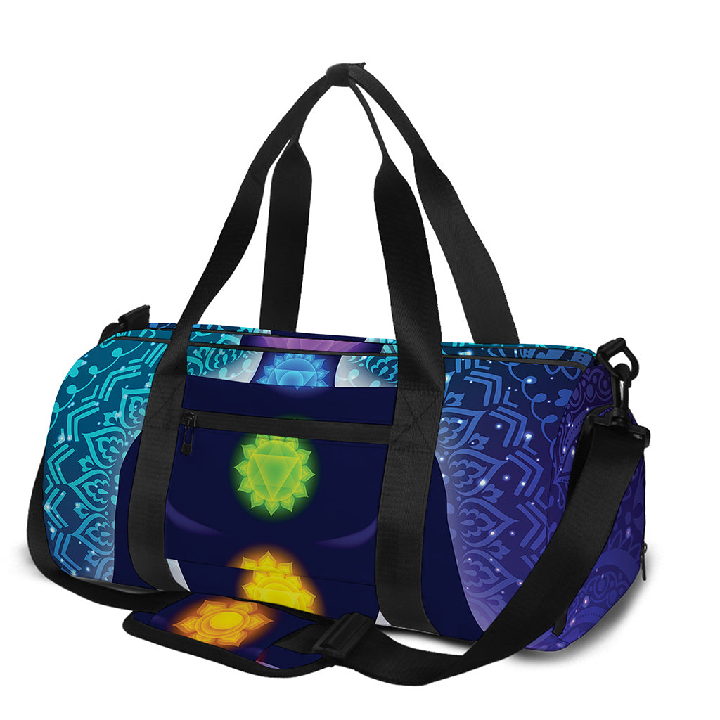 Nine Chakras Aura Print Gym Bag
