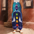 Nine Chakras Aura Print Harem Pants