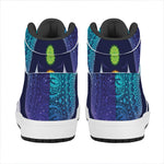 Nine Chakras Aura Print High Top Leather Sneakers