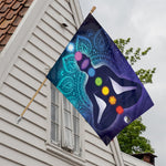 Nine Chakras Aura Print House Flag