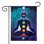 Nine Chakras Aura Print House Flag
